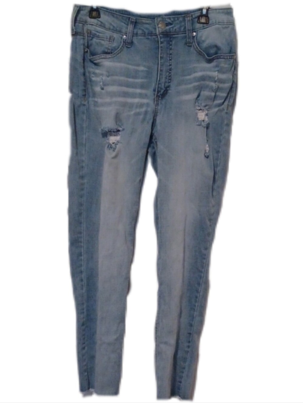 × Seven 7 Light Blue Distressed Women's Jeans Size 10
